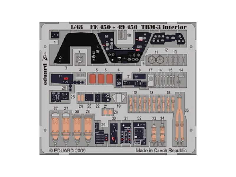 TBM-3 interior S. A. 1/48 - Hobby Boss - - image 1