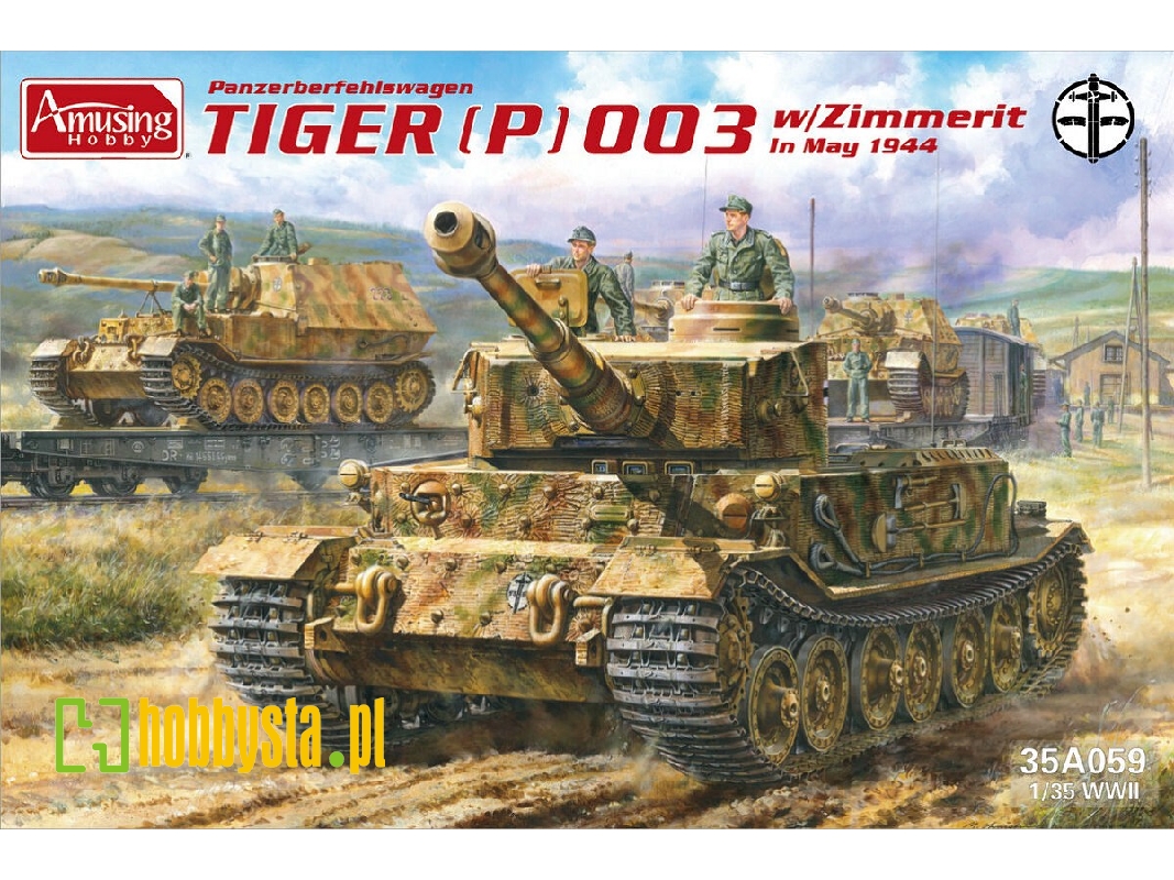 Panzerbefehlswagen Tiger (P) 003 With Zimmerit In May 1944 - image 1