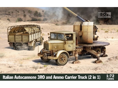 Italian Wwii Autocannonce 3ro & Ammo Carrier Truck (2in1) - image 1