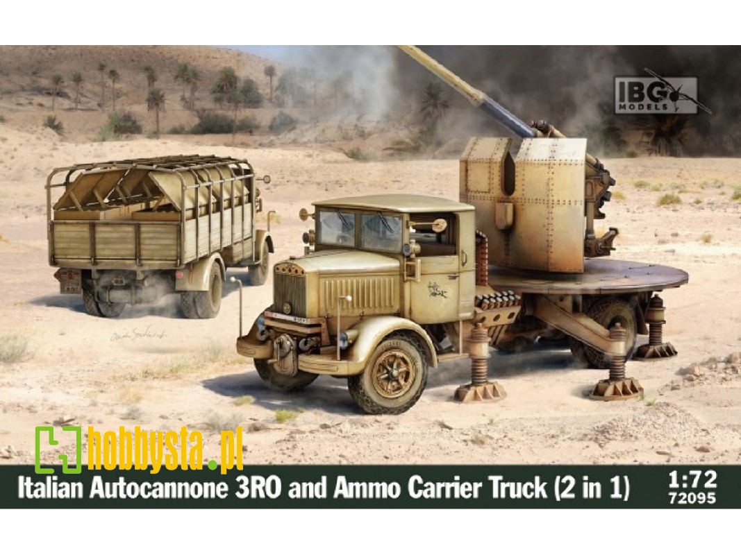 Italian Wwii Autocannonce 3ro & Ammo Carrier Truck (2in1) - image 1