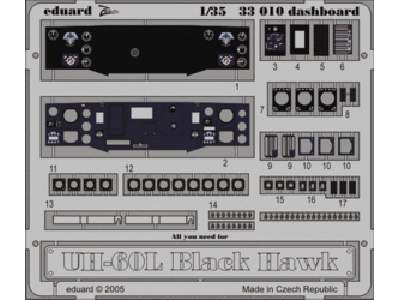 UH-60L dashboard 1/35 - Academy Minicraft - image 1