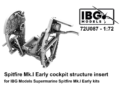 Supermarine Spitfire Mk.I Early - Cockpit Structure Insert (For Ibg Kits / 3d-printed) - image 1