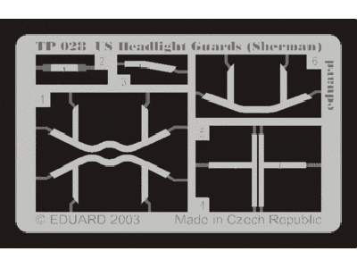 US Headlight Guards (Sherman) 1/35 - image 1