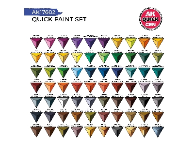 Quick Paint Set - 72 Quick Gen Colors (+2 Medium 18ml +2 Free Brushes) - image 3
