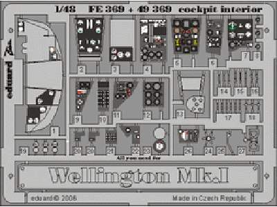 Wellington Mk. I cockpit interior 1/48 - Trumpeter - - image 1