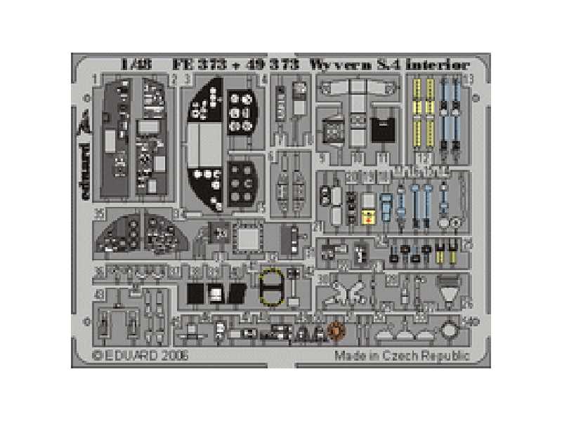 Wyvern S.4 interior 1/48 - Trumpeter - - image 1