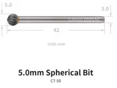 Ct-50 Chamfering Tool Spherical Bit 5,0 Mm - image 2