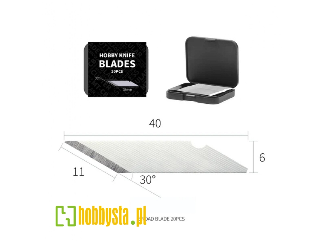 Dk-b01 Hobby Knife Blades (20pcs) - image 1