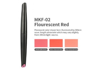 Mkf-02 Water-based Soft Head Marker Fluorescent Red - image 1