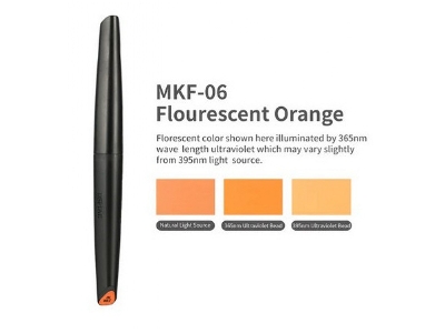 Mkf-06 Water-based Soft Head Marker Fluorescent Orange - image 1