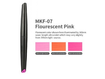 Mkf-07 Water-based Soft Head Marker Fluorescent Pink - image 1