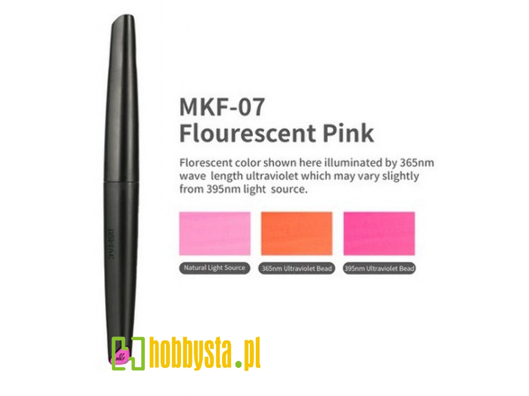 Mkf-07 Water-based Soft Head Marker Fluorescent Pink - image 1