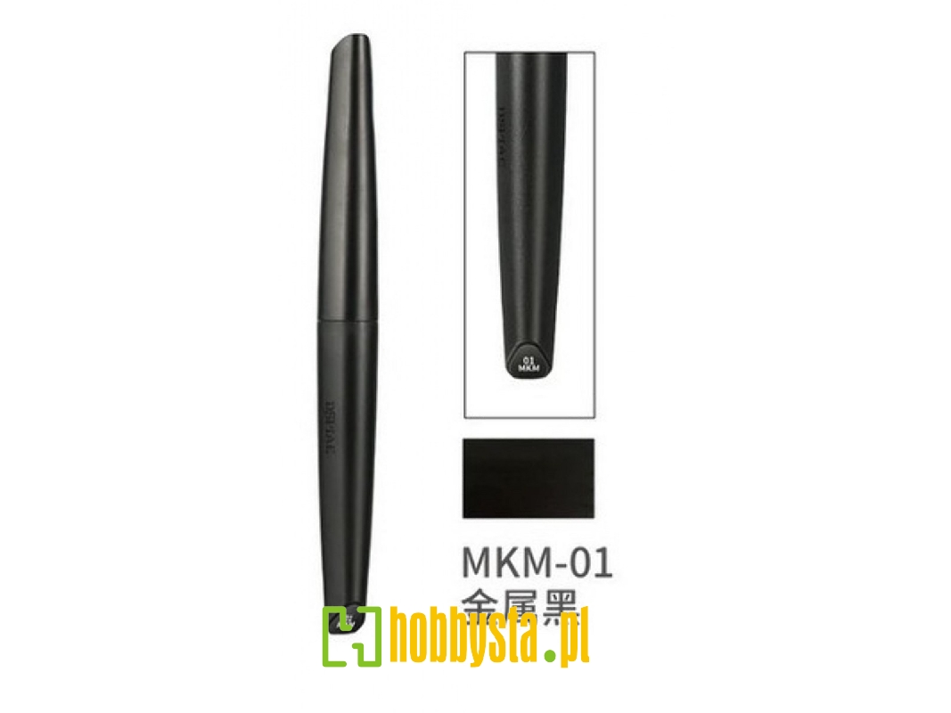 Mkm-01 Water-based Soft Head Marker Metallic Black - image 1