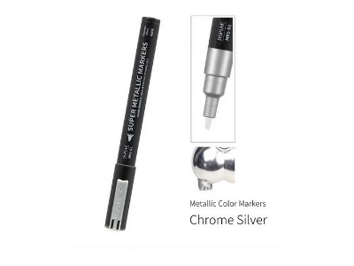 Mks-01 Super Metallic Marker Chrome Silver - image 1