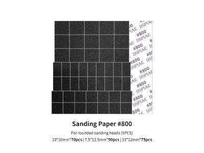 Msp-es08 Sanding Paper 800 Grit (For Rounded Sanding Heads) (5pcs) - image 1