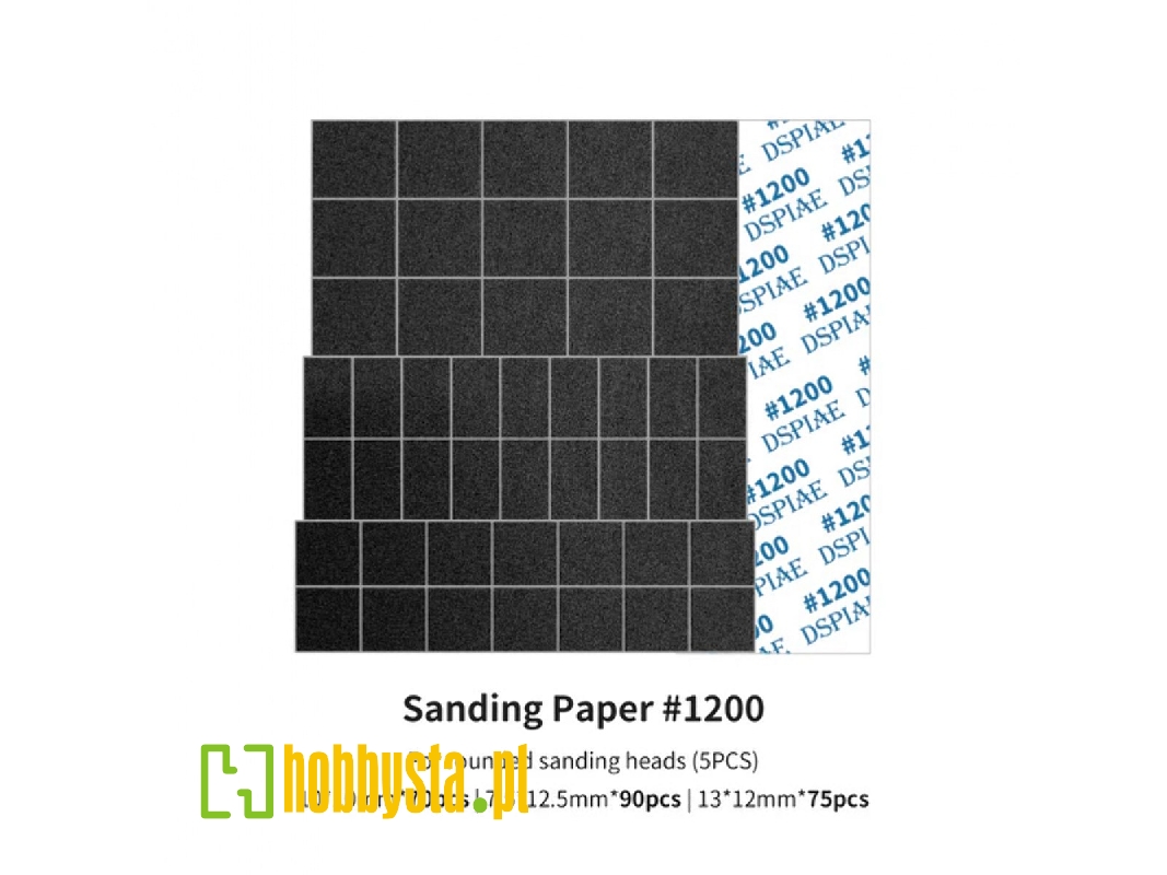 Msp-es12 Sanding Paper 1200 Grit (For Rounded Sanding Heads) (5pcs) - image 1
