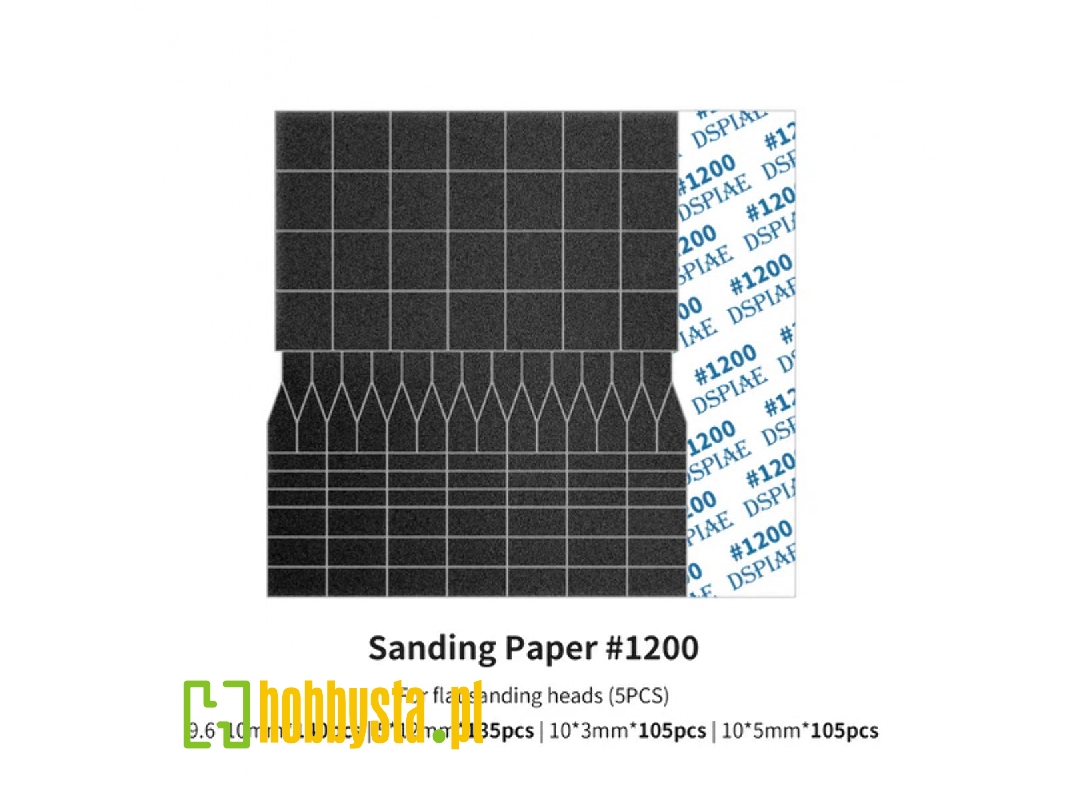 Sp-es12 Sanding Paper 1200 Grit (For Flat Sanding Heads) (5pcs) - image 1