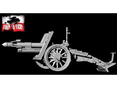 15 cm sIG 33 heavy infantry gun with wooden wheels and Stielgranate 42 - image 2
