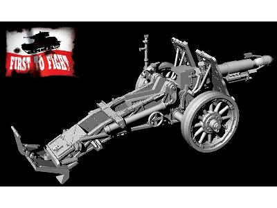 15 cm sIG 33 heavy infantry gun with wooden wheels and Stielgranate 42 - image 3