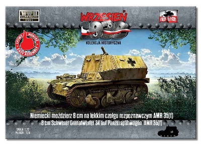 German 8 cm mortar on light reconnaissance tank AMR 35(f) - image 1