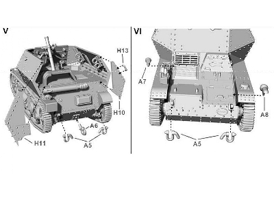 German 8 cm mortar on light reconnaissance tank AMR 35(f) - image 6