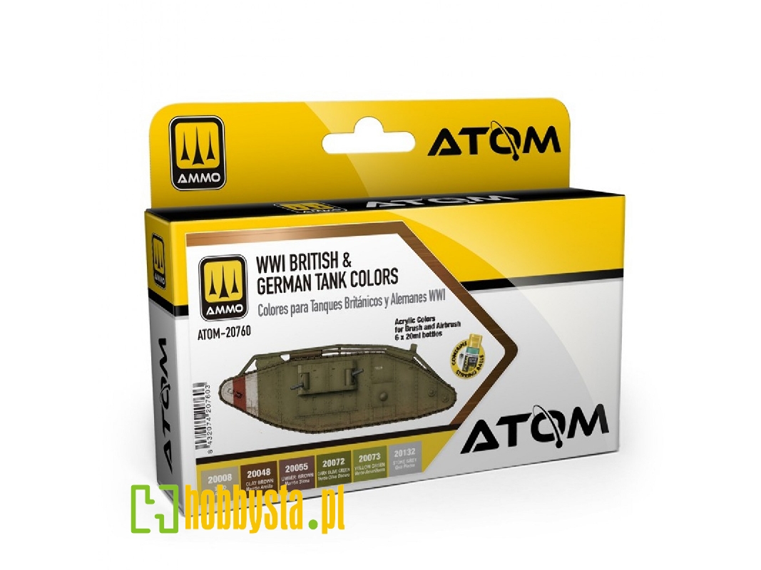 Atom-20760 British & German Wwi Colors Set - image 1