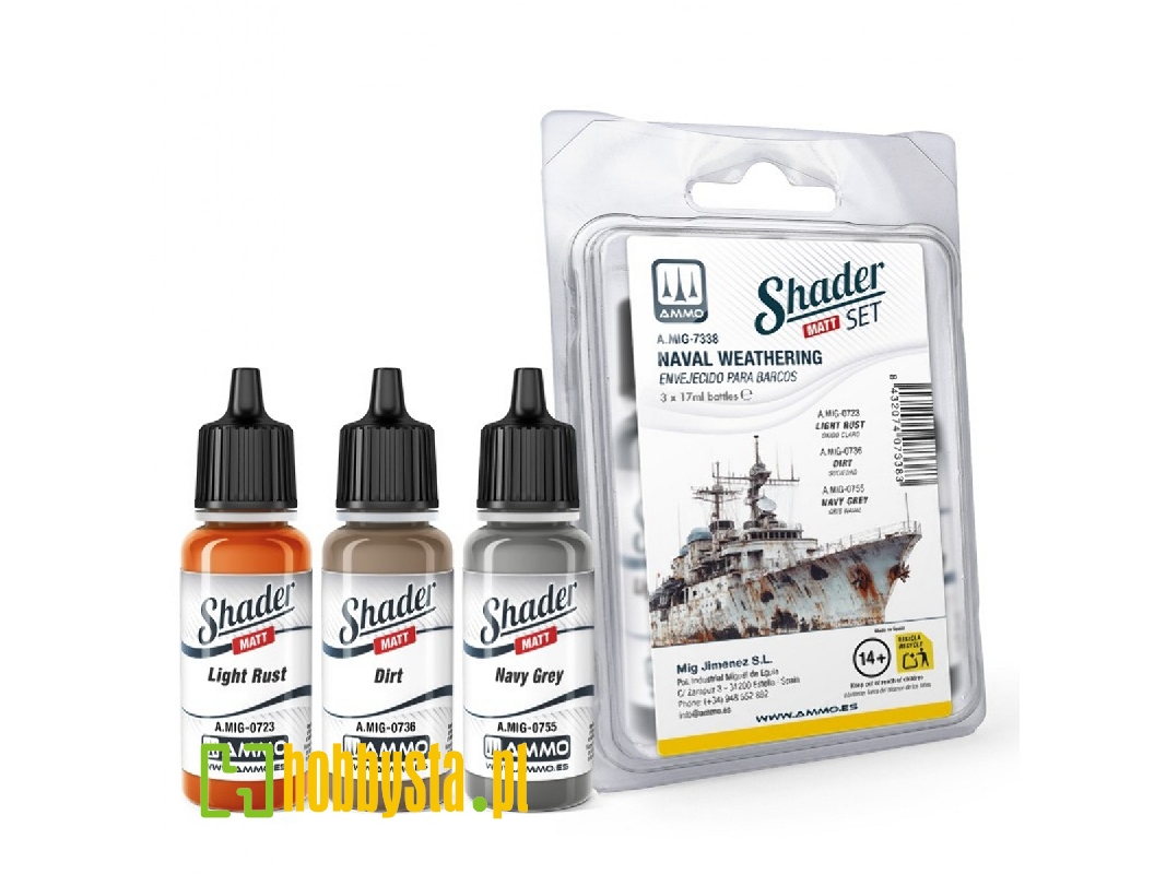 A.Mig-7338 Shader Set Matt - Naval Weathering - image 1
