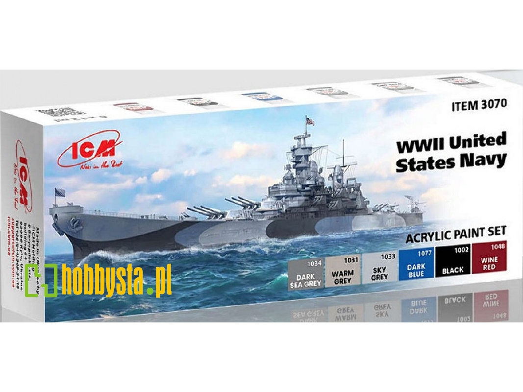 Acrylic Paint Set For WWII United States Navy - image 1