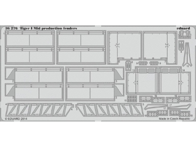 Tiger I Mid production fenders 1/35 - Dragon - image 3