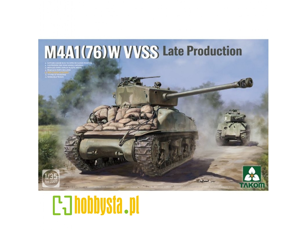 Us M4a1(76w) Sherman - Vvss Late Production - image 1