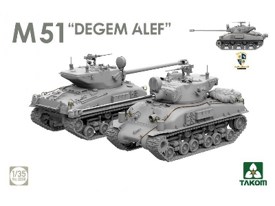 Sherman Two Box - M4a1(76w) Vvss Late Production & M51 "degem Alef" & Us Army 1/4 Ton Utility Truck & Mp Figure - image 4