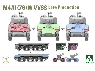Sherman Two Box - M4a1(76w) Vvss Late Production & M51 "degem Alef" & Us Army 1/4 Ton Utility Truck & Mp Figure - image 8