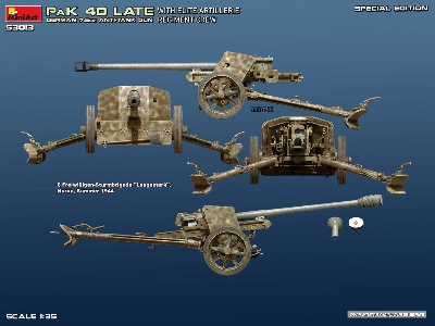 German 7.5 Pak 40 Late With Elite Artillerie Regiment Crew - Special Edition - image 2
