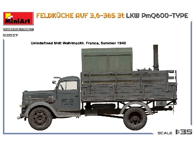 Feldkuche Auf 3,6-36s 3t Lkw Pmq600-type - image 2