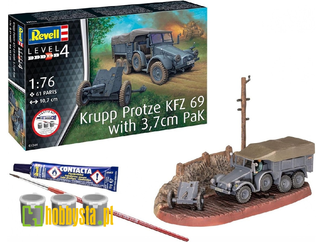 Krupp Protze Kfz 69 With 3,7 Cm Pak Starter Kit - image 1