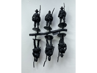Confederate Infantry In "butternut Uniforms" Marching Set 2 - 18 Figures (American Civil War 1861-1865) - image 2