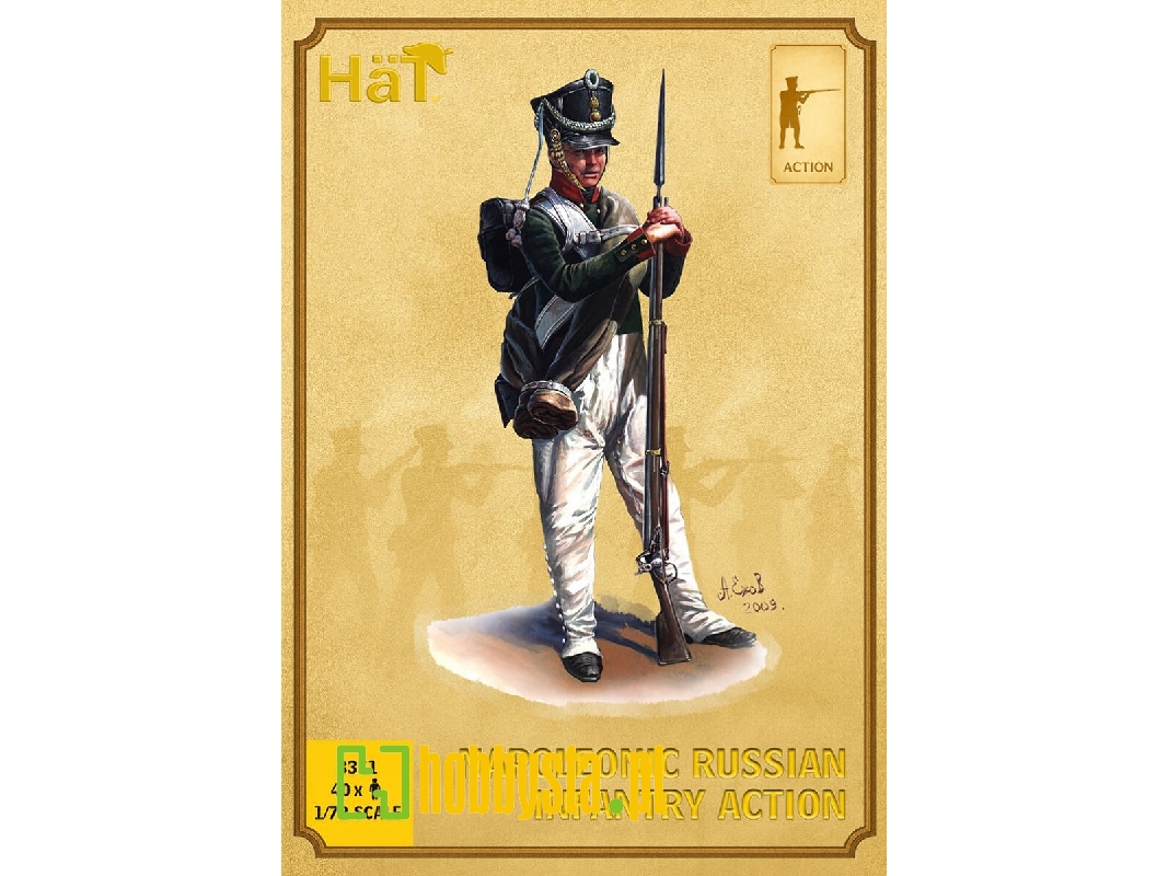 Napoleonic Russian Infantry - Action (40 Figures) - image 1