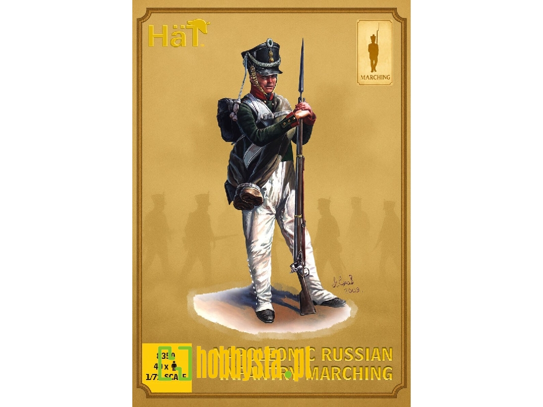 Napoleonic Wars Russian Infantry - Marching (40 Figures) - image 1