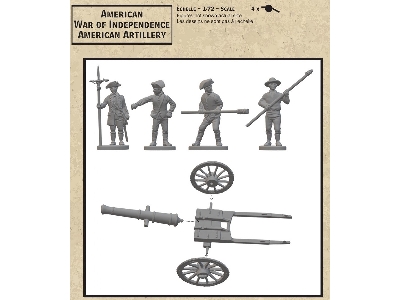 American War Of Independence - American Artillery (4 Cannons And Crew) - image 2