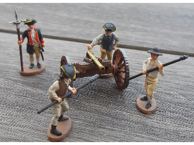 American War Of Independence - American Artillery (4 Cannons And Crew) - image 4