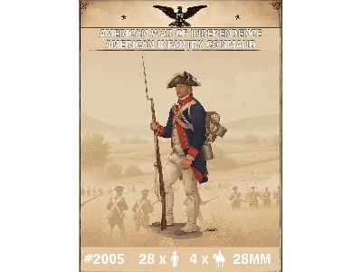 American War Of Independece - American Infantry Command (28 Figures) - image 1
