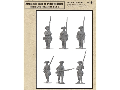 American War Of Independece - American Infantry Set 1 (40 Figures) - image 4