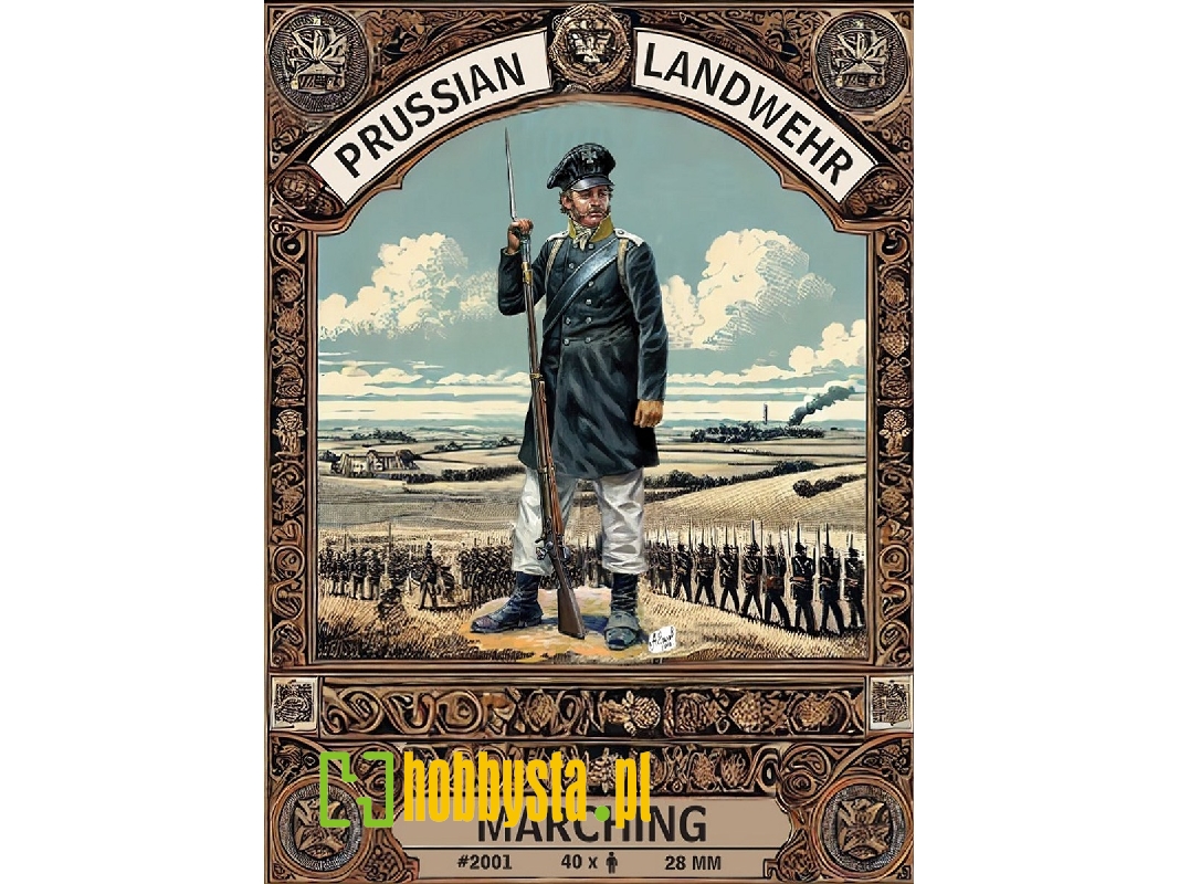 Napoleonic Prussian Landwehr (Marching / 40 Figures) - image 1