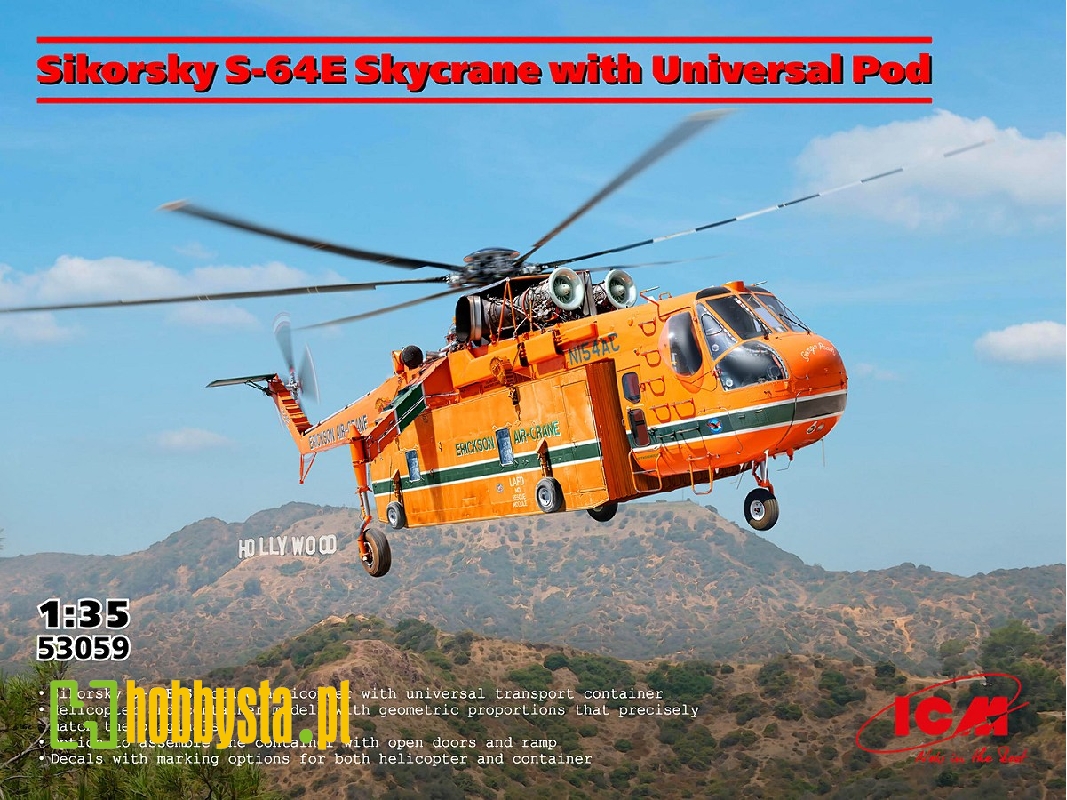 Sikorsky S-64e Skycrane With Universal Pod - image 1