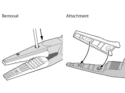 Replacement Jaw Grips For Non-stratch Long Nose Pliers Ii (2 Sets) - image 2
