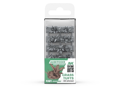 Grass Tufts - Basing Bits (3d-printed / 22 Pcs) - image 1