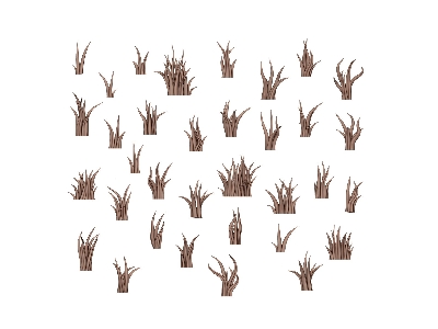 Tall Grass - Basing Bits (3d-printed / 35 Pcs) - image 2