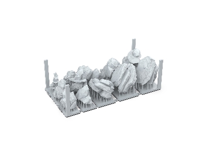 Rocks & Tors - Basing Bits (3d-printed / 12 Pcs) - image 3