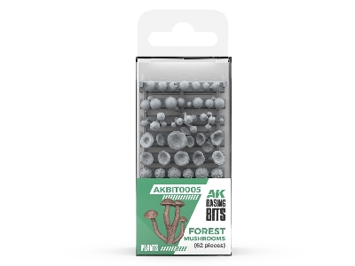 Forest Mushrooms - Basing Bits (3d-printed / 63 Pcs) - image 1