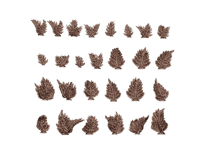 Fern - Basing Bits (3d-printed / 25 Pcs) - image 2